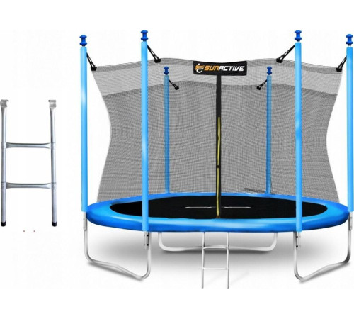 Батут SunActive TR 10FT-2 з внутрішньою сіткою 10 футів 312 см блакитний
