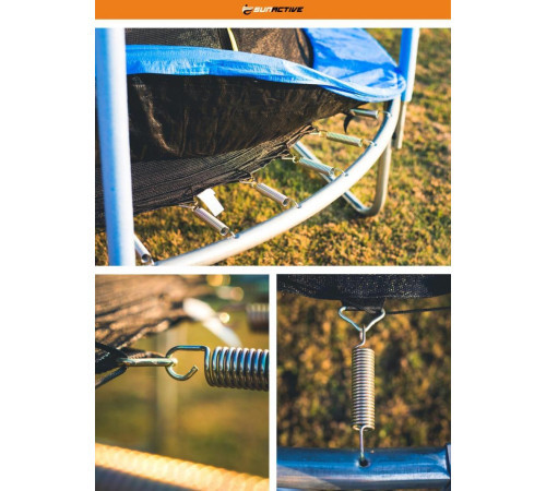 Батут SunActive TR 10FT-2 з внутрішньою сіткою 10 футів 312 см блакитний