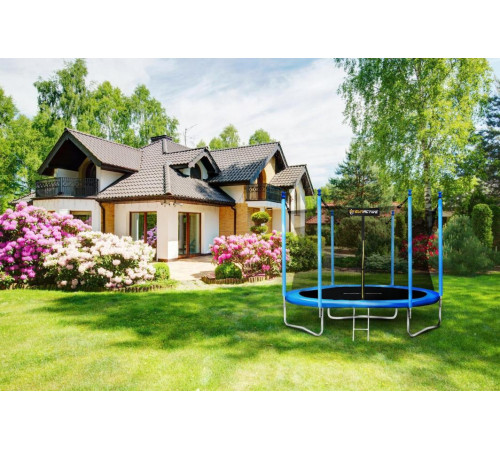 Батут SunActive TR 10FT-2 з внутрішньою сіткою 10 футів 312 см блакитний