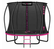 Батут THUNDER INSIDE ULTRA з внутрішньою сіткою 10 футів 305 см чорно-рожевий