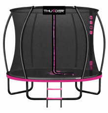 Батут THUNDER INSIDE ULTRA з внутрішньою сіткою 10 футів 305 см чорно-рожевий