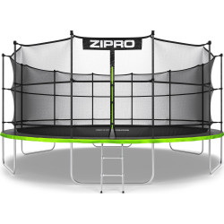 Батут Zipro Jump Pro з внутрішньою сіткою 16 футів 496 см чорно-зелений