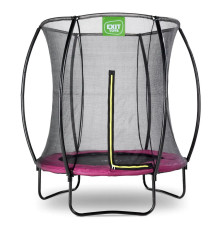 Батут EXIT Silhouette з зовнішньою сіткою 183 см рожевий