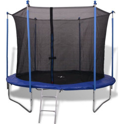 Батут vidaXL 142092 з внутрішньою сіткою 10 футів 305 см чорно-синій