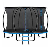 Батут THUNDER INSIDE ULTRA з внутрішньою сіткою 14 футів 427 см чорно-блакитний