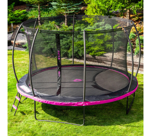 Батут THUNDER INSIDE ULTRA з внутрішньою сіткою 14 футів 427 см чорно-рожевий