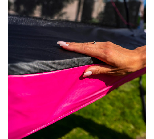 Батут THUNDER INSIDE ULTRA з внутрішньою сіткою 16 футів 488 см чорно-рожевий