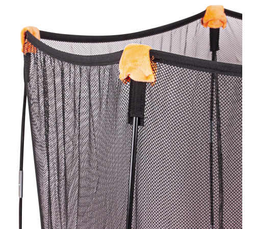 Батут надувний inSPORTline Nufino з зовнішньою сіткою 120 см синій