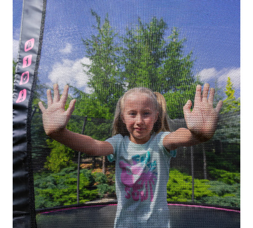 Батут THUNDER INSIDE ULTRA з внутрішньою сіткою 6 футів 183 см чорно-рожевий