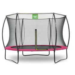 Батут з захисною сіткою EXIT Silhouette 305 см, рожевий