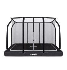 Батут VIRTUFIT з внутрішньою сіткою 183 x 274 см чорний