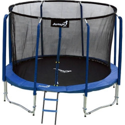 Батут Jumpi Maxy Comfort з внутрішньою сіткою 312 см синій