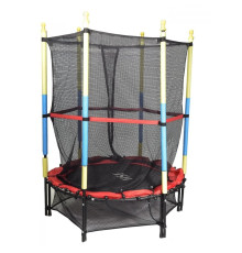 Батут HouseFit B 7105, 140 см чорно-червоний