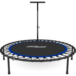 Батут для фітнесу Physionics JG868773 з поручнем 5 футів 101 см чорно-синій
