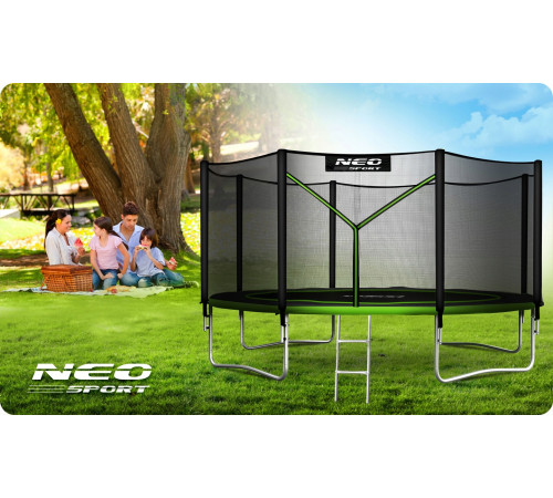 Батут Neo-Sport NS-13Z231 з зовнішньою сіткою 13 футів 404 см