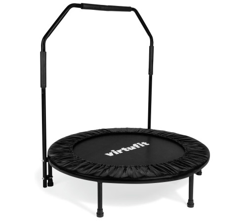 Батут для фітнесу VIRTUFIT з поручнем 100 см чорний
