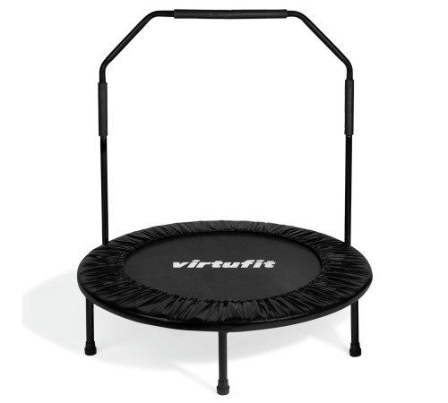 Батут для фітнесу VIRTUFIT з поручнем 100 см чорний
