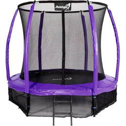 Батут Jumpi Maxy Comfort Plus з внутрішньою сіткою 8,5 футів 252 см фіолетовий