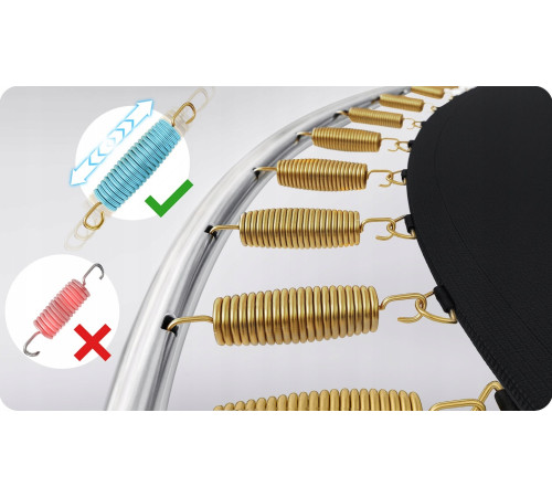 Батут Neo-Sport NS-06Z231 з зовнішньою сіткою 6 футів 183 см, чорно-зелений