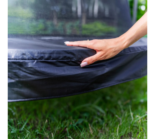 Батут THUNDER INSIDE ELITE з внутрішньою сіткою 8 футів 244 см чорний