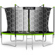 Батут Neo-Sport NS-15Z241 з внутрішньою сіткою 15 футів 465 см, чорно-зелений