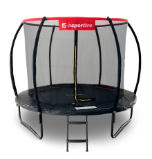 Батут inSPORTline Flea PRO з внутрішньою сіткою 305 см чорний