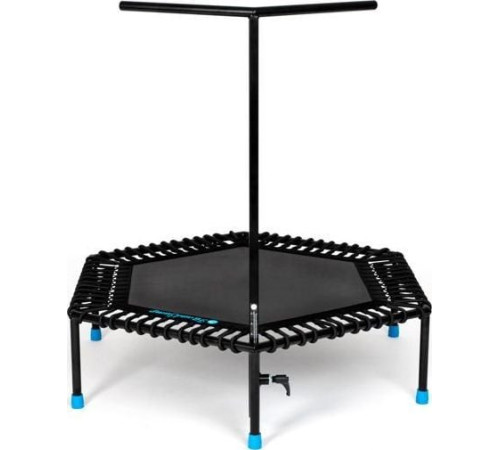 Батут для фітнесу Fit and Jump 31434 з поручнем 4 фути 126 см чорний