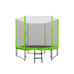 Батут SkyRamiz з зовнішньою сіткою 8 футів 244 см зелений