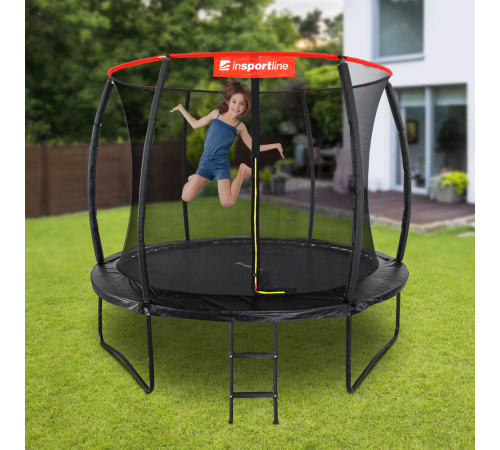 Пружинний чохол для батута inSPORTline Flea 244 cm - чорний Пружинний чохол для батута inSPORTline Flea 244 cm - чорний