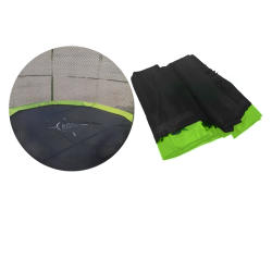 Сітка захисна SkyRamiz Green для садового батута 366 см/12 футів 6 тунелів для стовпів