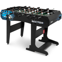 Настільний футбол Hop-Sport Sector, 120 x 61 x 81,5 см - чорно-синій