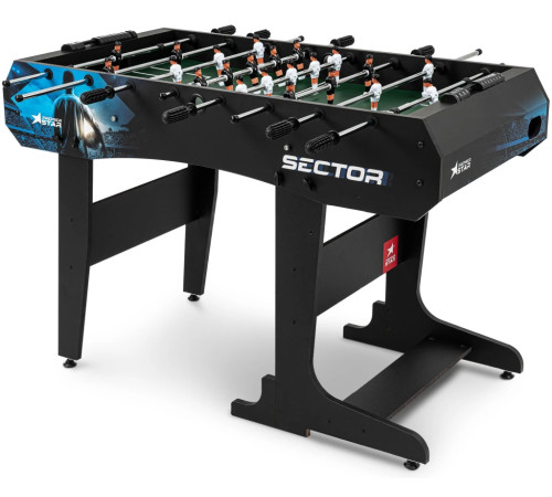 Настільний футбол Hop-Sport Sector, 120 x 61 x 81,5 см - чорно-синій Настільний футбол Hop-Sport Sector, 120 x 61 x 81,5 см - чорно-синій