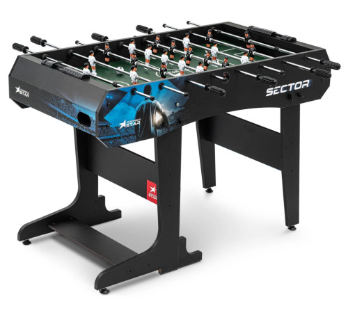 Настільний футбол Hop-Sport Sector, 120 x 61 x 81,5 см - чорно-синій Настільний футбол Hop-Sport Sector, 120 x 61 x 81,5 см - чорно-синій