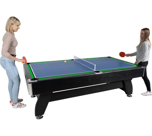 Стіл для більярду, пінболу та пінг-понгу 3в1 Thunder 9FT - чорний