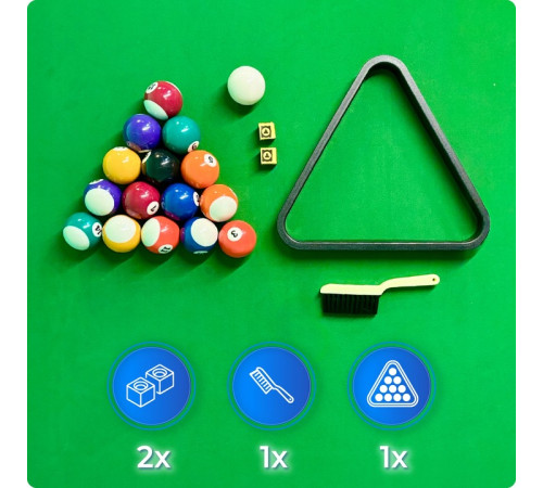 Більярдний стіл THUNDER BOLD-BROWN 9FT, 274 х 142 х 81 см