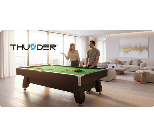 Більярдний стіл THUNDER BOLD-BROWN 9FT, 274 х 142 х 81 см