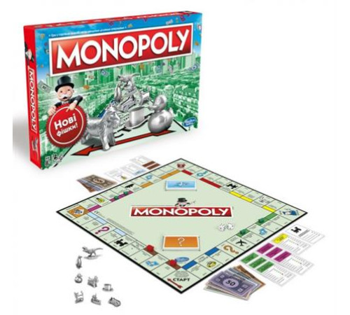 Настільна гра Hasbro "Монополія класична" укр. мовою C1009 Настільна гра Hasbro "Монополія класична" укр. мовою C1009