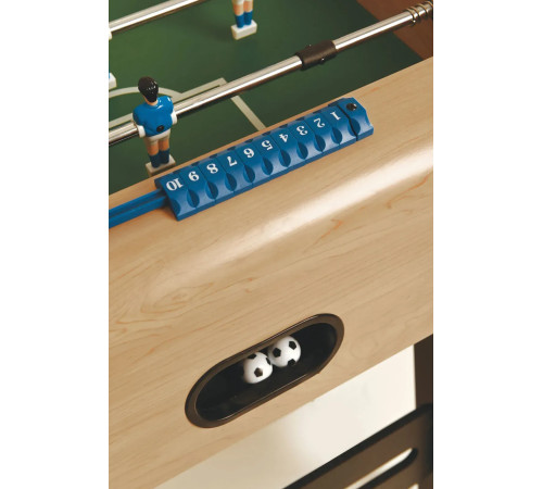 Настільний футбол Garlando F-3 Foldy Maplewood, 137 х 95 х 81 см, бежево-чорний