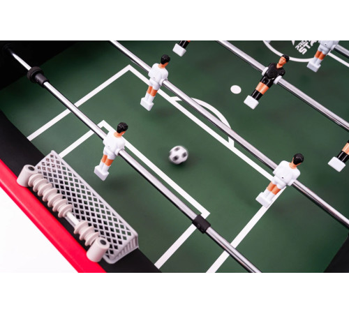 Настільний футбол Hop-Sport Corner, 140 x 68 x 84 см - чорно-червоний