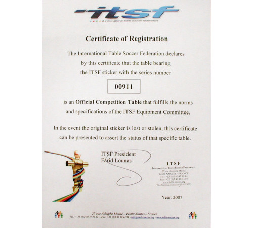 Настільний футбол Garlando Master Champion ITSF, 150 х 110 х 90-92 см Настільний футбол Garlando Master Champion ITSF, 150 х 110 х 90-92 см