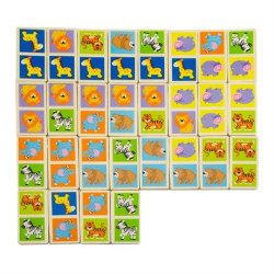 Дерев'яне доміно Viga Toys Звірята 51307