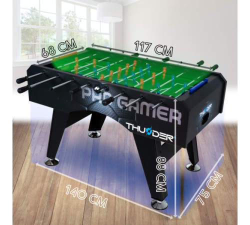 Настільний футбол THUNDER 5FT PRO, 140 x 74 x 88 см