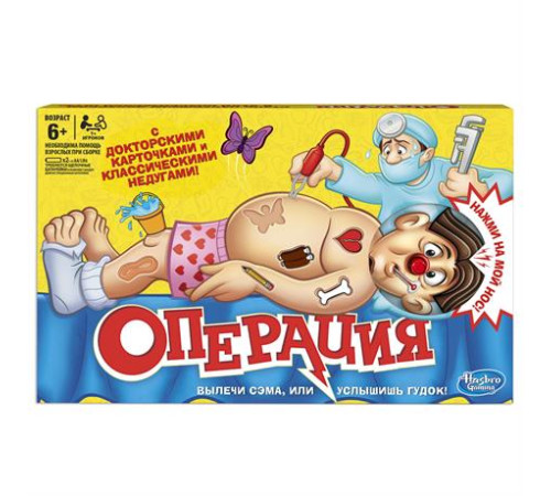 Настільна гра Hasbro "Операція" B2176 Настільна гра Hasbro "Операція" B2176