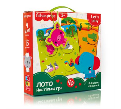 Настільна гра Fisher Price "Лото Звірята" VT2910-01 Настільна гра Fisher Price "Лото Звірята" VT2910-01