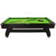 Більярдний стіл Thunder 8FT BOLD-BLACK, 252 х 140 х 80 см - зелено-чорний