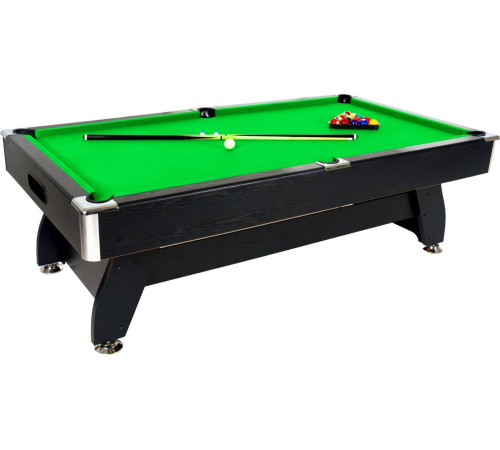 Більярдний стіл Thunder 8FT BOLD-BLACK, 252 х 140 х 80 см - зелено-чорний