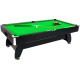 Більярдний стіл Thunder 8FT BOLD-BLACK, 252 х 140 х 80 см - зелено-чорний