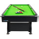 Більярдний стіл Thunder 8FT BOLD-BLACK, 252 х 140 х 80 см - зелено-чорний