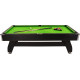 Більярдний стіл Thunder 8FT BOLD-BLACK, 252 х 140 х 80 см - зелено-чорний