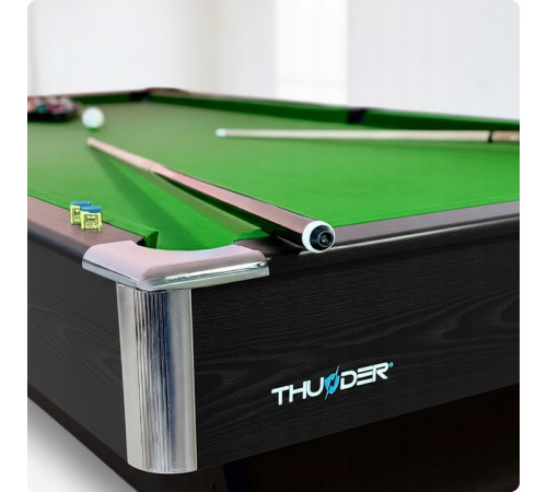 Більярдний стіл THUNDER BOLD-BLACK 8FT, 244 х 132 х 81 см